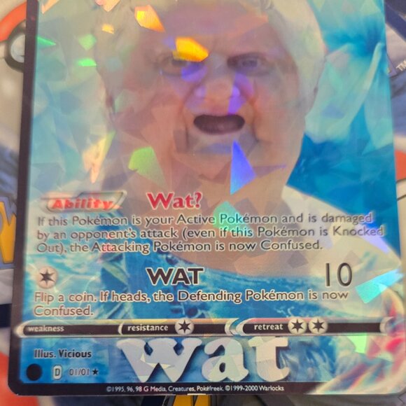Wat lady Meme Pokemon Card - Picture 9 of 10